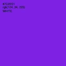 #7C22E1 - Purple Heart Color Image