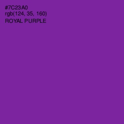 #7C23A0 - Royal Purple Color Image