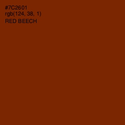 #7C2601 - Red Beech Color Image