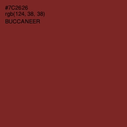 #7C2626 - Buccaneer Color Image