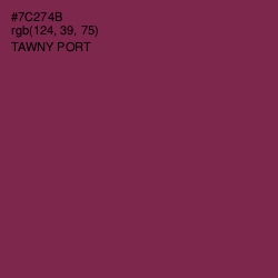 #7C274B - Tawny Port Color Image