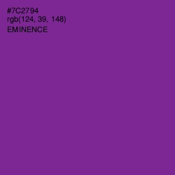 #7C2794 - Eminence Color Image