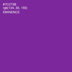 #7C279B - Eminence Color Image