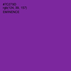 #7C279D - Eminence Color Image