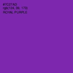 #7C27AD - Royal Purple Color Image