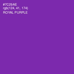 #7C29AE - Royal Purple Color Image