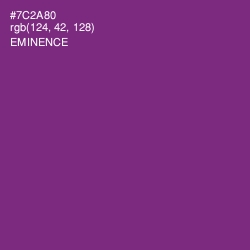 #7C2A80 - Eminence Color Image