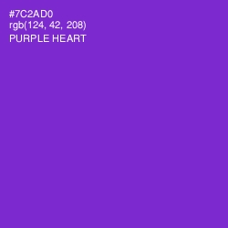 #7C2AD0 - Purple Heart Color Image