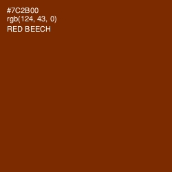 #7C2B00 - Red Beech Color Image