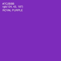 #7C2BBB - Royal Purple Color Image