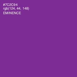 #7C2C94 - Eminence Color Image