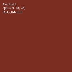 #7C2D22 - Buccaneer Color Image