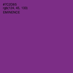 #7C2D85 - Eminence Color Image