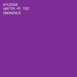 #7C2D98 - Eminence Color Image