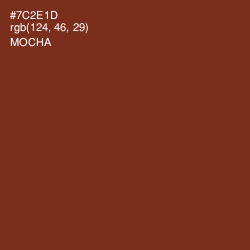 #7C2E1D - Mocha Color Image
