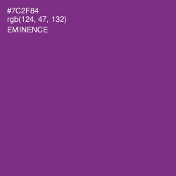 #7C2F84 - Eminence Color Image