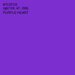 #7C2FCE - Purple Heart Color Image