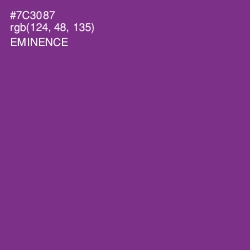 #7C3087 - Eminence Color Image