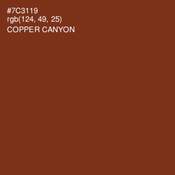 #7C3119 - Copper Canyon Color Image