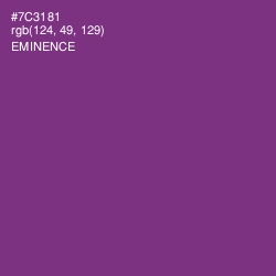 #7C3181 - Eminence Color Image