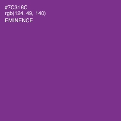 #7C318C - Eminence Color Image