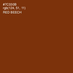 #7C330B - Red Beech Color Image