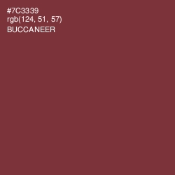 #7C3339 - Buccaneer Color Image