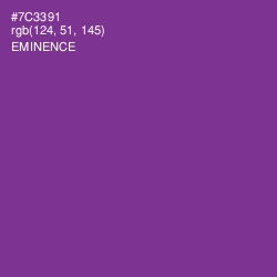 #7C3391 - Eminence Color Image