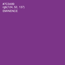 #7C3489 - Eminence Color Image
