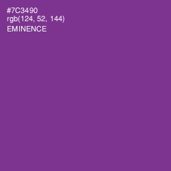 #7C3490 - Eminence Color Image