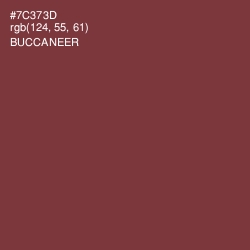 #7C373D - Buccaneer Color Image