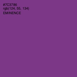 #7C3786 - Eminence Color Image