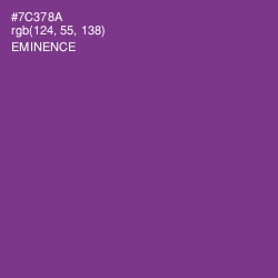 #7C378A - Eminence Color Image