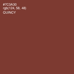 #7C3A30 - Quincy Color Image