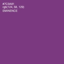 #7C3A81 - Eminence Color Image