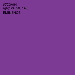 #7C3A94 - Eminence Color Image