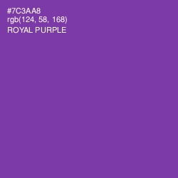 #7C3AA8 - Royal Purple Color Image