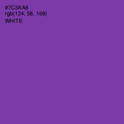 #7C3AA8 - Royal Purple Color Image