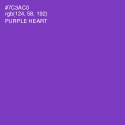 #7C3AC0 - Purple Heart Color Image