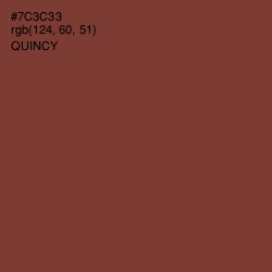 #7C3C33 - Quincy Color Image