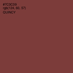 #7C3C39 - Quincy Color Image