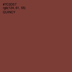 #7C3D37 - Quincy Color Image