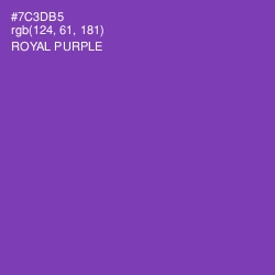 #7C3DB5 - Royal Purple Color Image