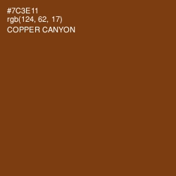 #7C3E11 - Copper Canyon Color Image