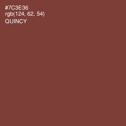 #7C3E36 - Quincy Color Image