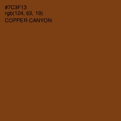 #7C3F13 - Copper Canyon Color Image