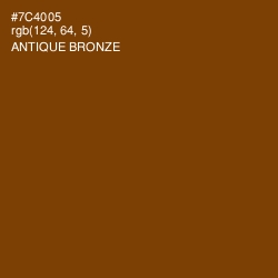 #7C4005 - Antique Bronze Color Image