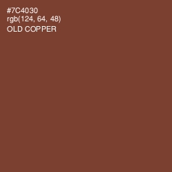 #7C4030 - Old Copper Color Image