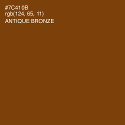 #7C410B - Antique Bronze Color Image