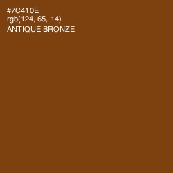 #7C410E - Antique Bronze Color Image